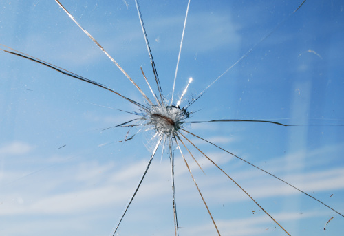rock hit windshield who is responsible in california