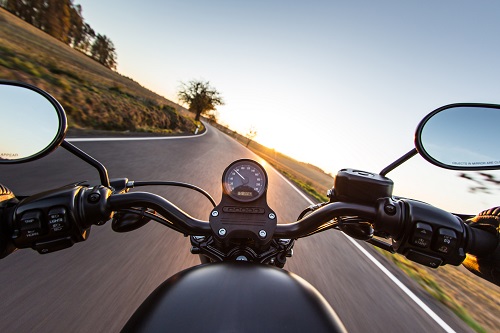 point of view motorcycle ride