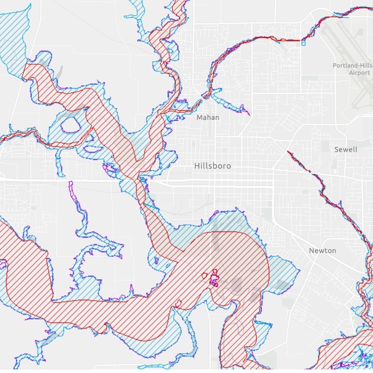 Hillsboro Flood Map