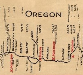 Oregon section in Motor Car Guide 1915