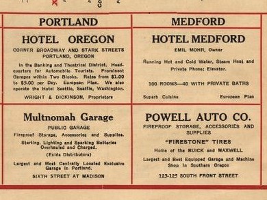 Portland Medford ad in Motor Car Guide 1915